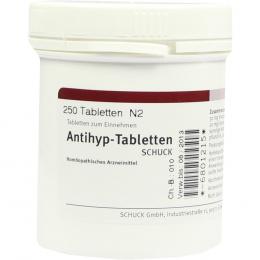Ein aktuelles Angebot für Antihyp-Tabletten Schuck 250 St Tabletten Kreislauf & Schwindel - jetzt kaufen, Marke Schuck GmbH Arzneimittelfabrik.