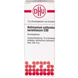 ANTIMONIUM SULFURATUM aurantiacum C 30 Globuli 10 g