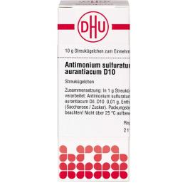 ANTIMONIUM SULFURATUM aurantiacum D 10 Globuli 10 g