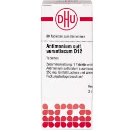 ANTIMONIUM SULFURATUM aurantiacum D 12 Tabletten 80 St.