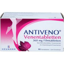 ANTIVENO Venentabletten 360 mg Filmtabletten 90 St.