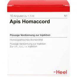 APIS HOMACCORD Ampullen 10 St.