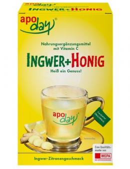 APODAY Ingwer+Honig+Vitamin C Pulver 10X10 g