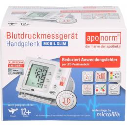 APONORM Blutdruckmessgerät Mobil Slim Handgelenk 1 St.