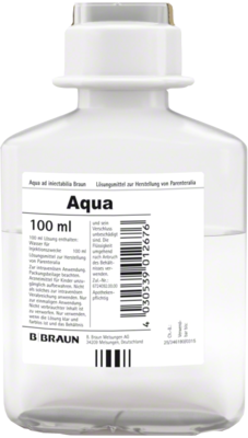 AQUA AD injectabilia Ecoflac Plus Injektionslsg. 20X100 ml