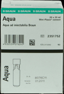 AQUA AD injectabilia Miniplasco connect Inj.-Lsg. 20X20 ml