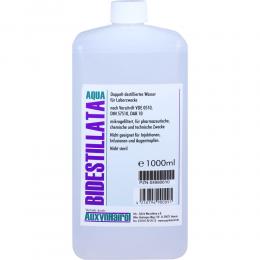 Aqua Bidestilata - Doppelt destilliertes Wasser 1000 ml Flüssigkeit