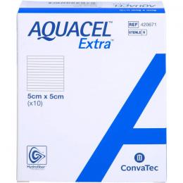 AQUACEL Extra 5x5 cm Verband 10 St.