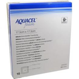 AQUACEL Foam adhäsiv 17,5x17,5 cm Verband 10 St.