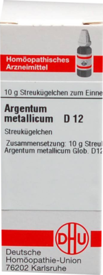 ARGENTUM METALLICUM D 12 Globuli 10 g