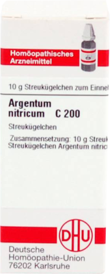ARGENTUM NITRICUM C 200 Globuli 10 g