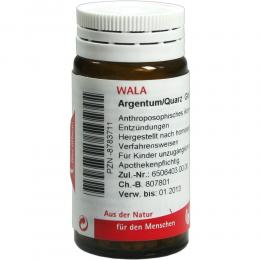 Ein aktuelles Angebot für ARGENTUM/QUARZ Globuli 20 g Globuli Naturheilmittel - jetzt kaufen, Marke WALA Heilmittel GmbH.