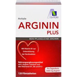 ARGININ PLUS Vitamin B1+B6+B12+Folsäure Filmtabl. 120 St. (144 g)