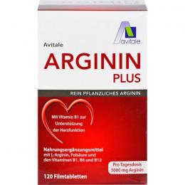ARGININ PLUS Vitamin B1+B6+B12+Folsäure Filmtabl. 120 St.