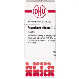 ARSENICUM ALBUM D 12 Tabletten 80 St.