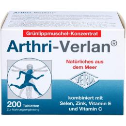 ARTHRI-VERLAN zur Nahrungsergänzung Tabletten 200 St. (92 g)