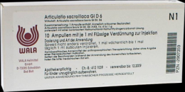 ARTICULATIO sacroiliaca GL D 6 Ampullen 10X1 ml