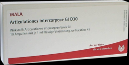 ARTICULATIONES intercarpeae GL D 30 Ampullen 10X1 ml