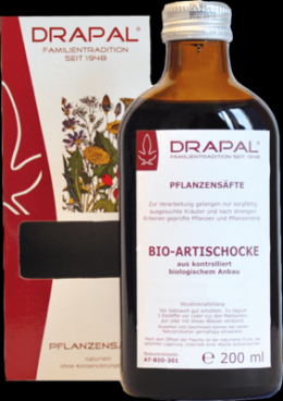 ARTISCHOCKEN BIO Pflanzensaft Drapal 200 ml