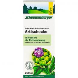 ARTISCHOCKENSAFT Schoenenberger 200 ml