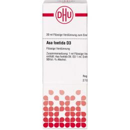 ASA FOETIDA D 3 Dilution 20 ml