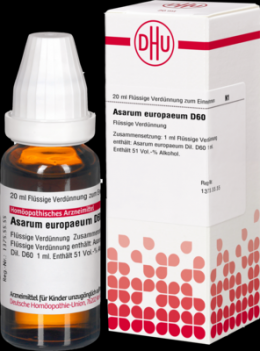 ASARUM EUROPAEUM D 60 Dilution 20 ml