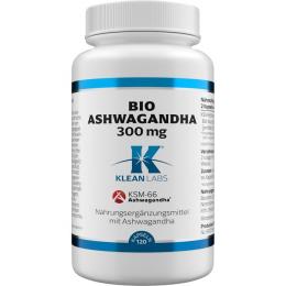ASHWAGANDHA BIO Wurzel-Extr.300 mg KLEAN LABS Kps. 120 St.