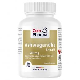 Ein aktuelles Angebot für ASHWAGANDHA EXTRAKT 500 mg Kapseln 60 St Kapseln  - jetzt kaufen, Marke ZeinPharma Germany GmbH.