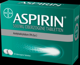 ASPIRIN 500 mg berzogene Tabletten 20 St