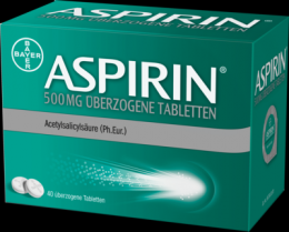 ASPIRIN 500 mg berzogene Tabletten 40 St