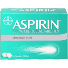 ASPIRIN 500 mg überzogene Tabletten 20 St.