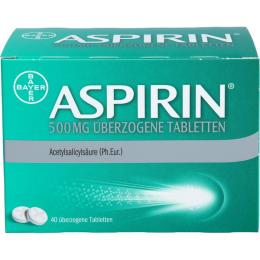 ASPIRIN 500 mg überzogene Tabletten 40 St.