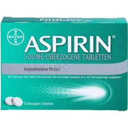ASPIRIN 500 mg überzogene Tabletten 8 St.