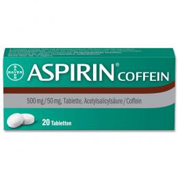 Ein aktuelles Angebot für Aspirin Coffein 20 St Tabletten Kopfschmerzen & Migräne - jetzt kaufen, Marke Bayer Vital GmbH Geschäftsbereich Selbstmedikation.