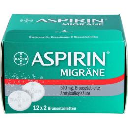 ASPIRIN MIGRÄNE 500 mg Brausetabletten 24 St.