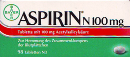 ASPIRIN N 100 mg Tabletten 98 St