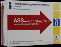 ASS elac 100 mg TAH magensaftresistente Tabletten 100 St