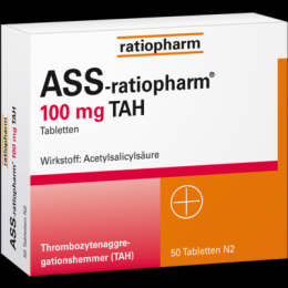 ASS-ratiopharm 100 mg TAH Tabletten 50 St