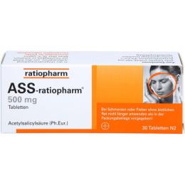 ASS-ratiopharm 500 mg Tabletten 30 St.