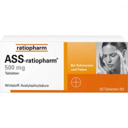 ASS-ratiopharm 500 mg Tabletten 50 St.