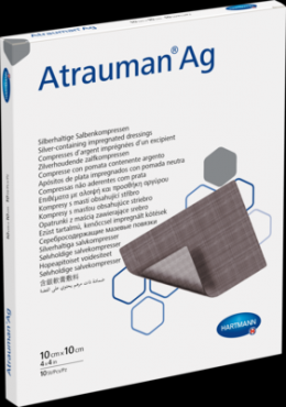 ATRAUMAN Ag 10x10 cm steril Kompressen 10 St