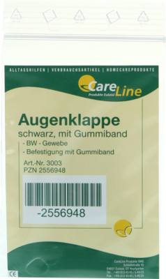 AUGENKLAPPE mit Gummiband schwarz 1 St