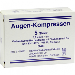 AUGENKOMPRESSEN 5,8x7 cm unsteril 5 St