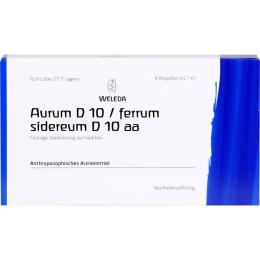 AURUM D 10/Ferrum sidereum D 10 aa Ampullen 8 ml