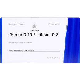 AURUM D 10/Stibium D 8 Ampullen 8 ml