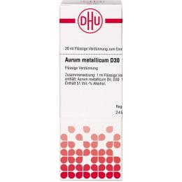 AURUM METALLICUM D 30 Dilution 20 ml