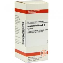 AURUM METALLICUM D 4 Tabletten 80 St