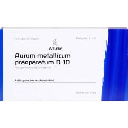 AURUM METALLICUM PRAEPARATUM D 10 Ampullen 8 St.