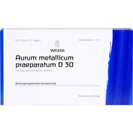 AURUM METALLICUM PRAEPARATUM D 30 Ampullen 8 St.