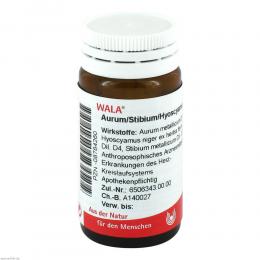 Aurum / Stibium / Hyoscyamus Globuli 20 g Globuli